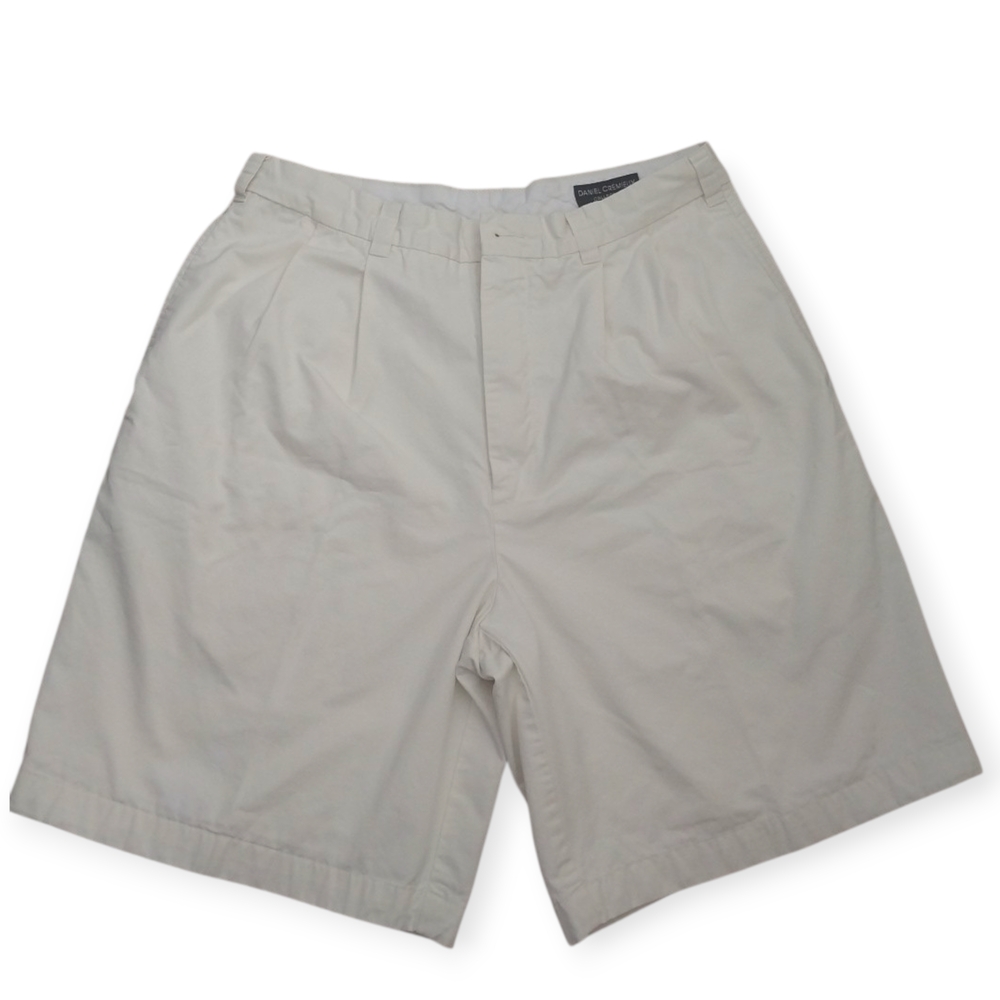 Daniel Cremieux Men’s Light Yellow Shorts Size 34 Cotton Classic Casual Summer